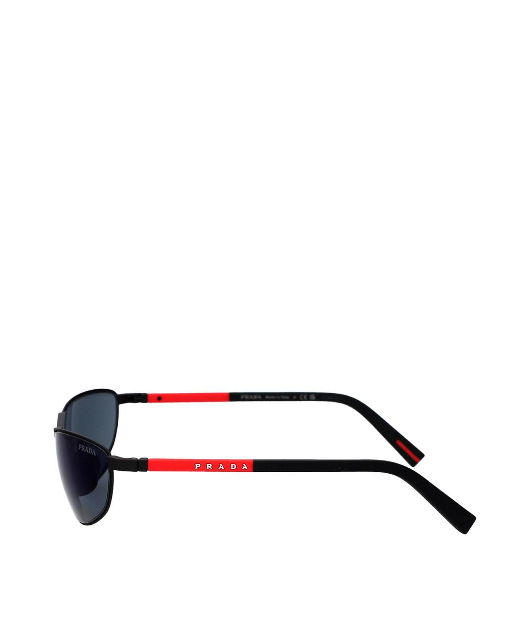 PRADA Черные металлические солнцезащитные очки, фото 3