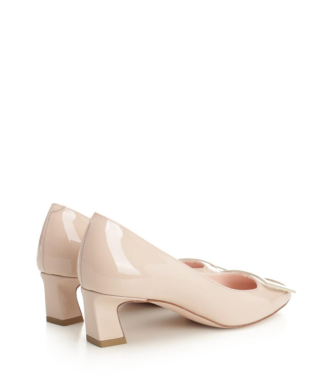 ROGER VIVIER Бежевые кожаные туфли, фото 3