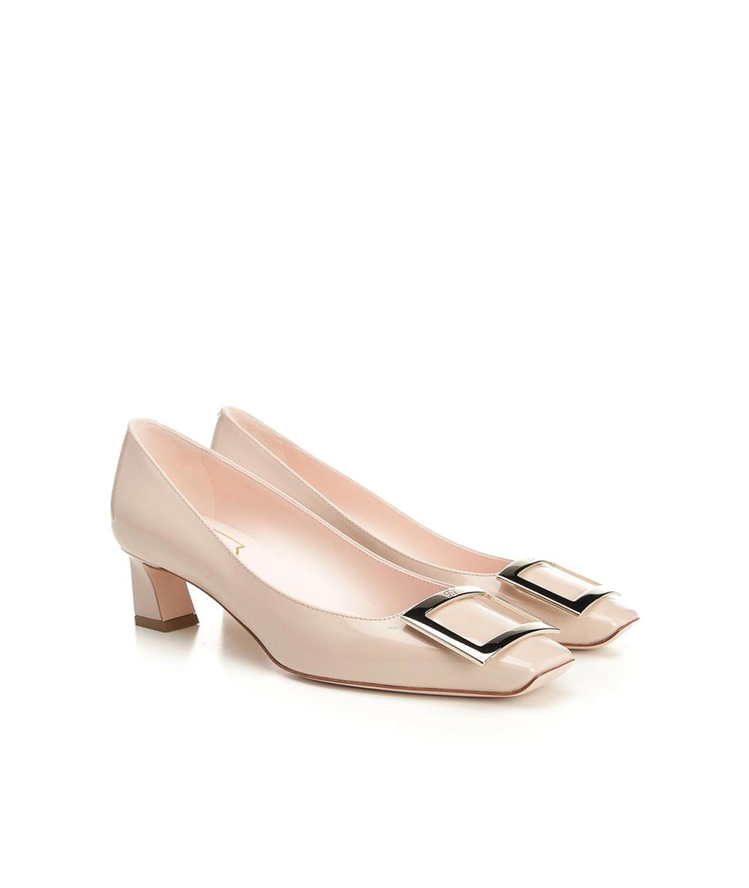 ROGER VIVIER Бежевые кожаные туфли, фото 2