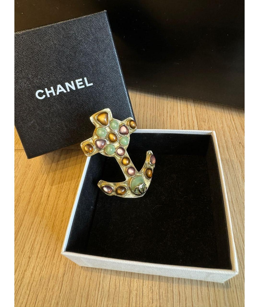 CHANEL Золотая булавка / брошь, фото 5