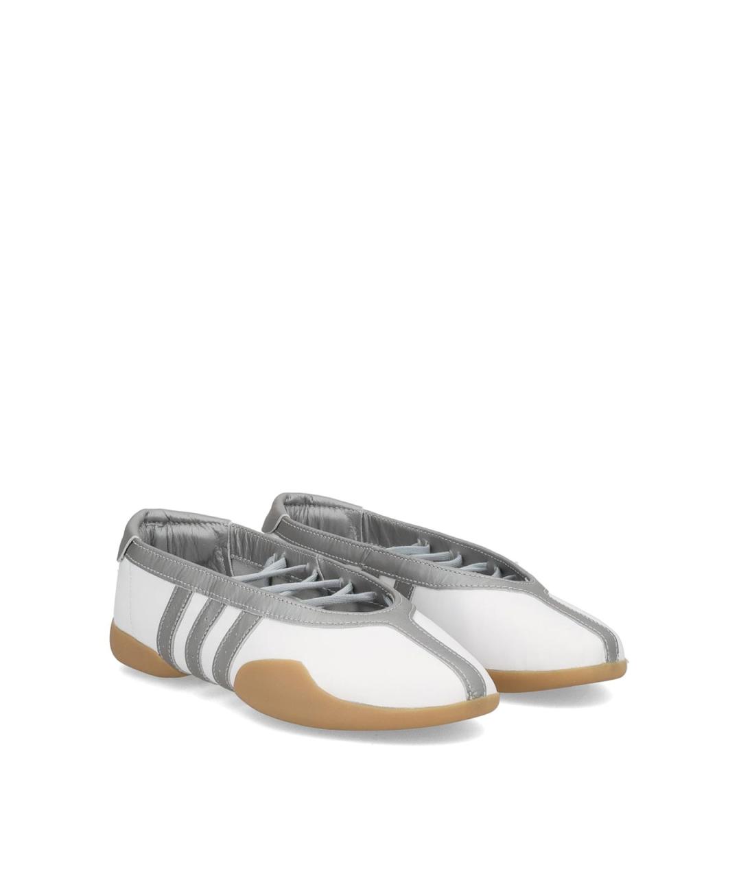 ADIDAS Белые кожаные балетки, фото 2