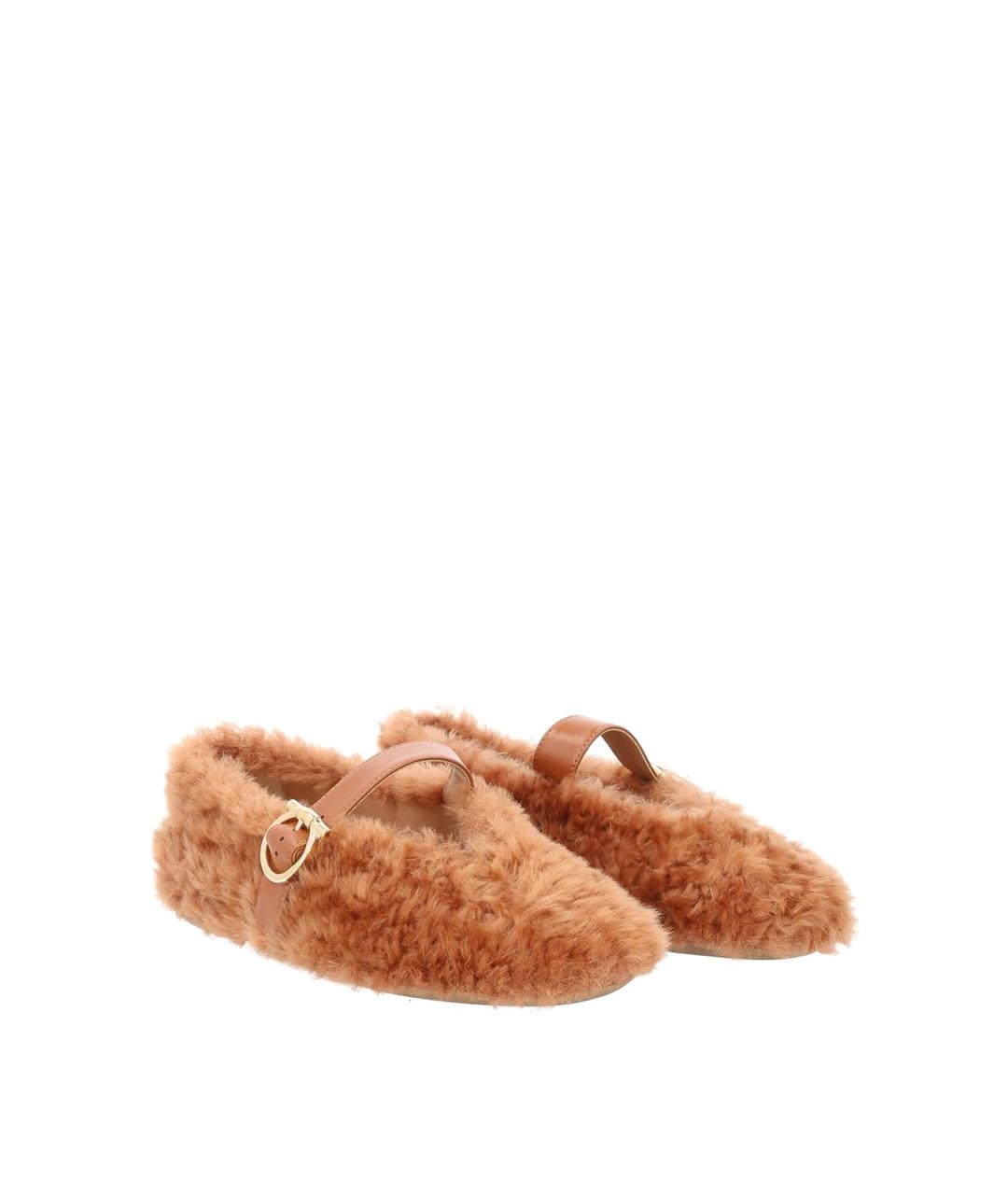 FERRAGAMO Бежевые балетки, фото 2