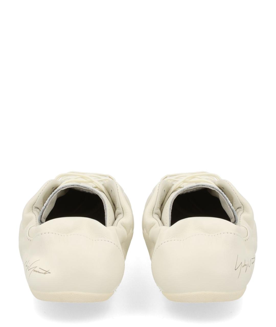 Y-3 Белые кожаные кроссовки, фото 4