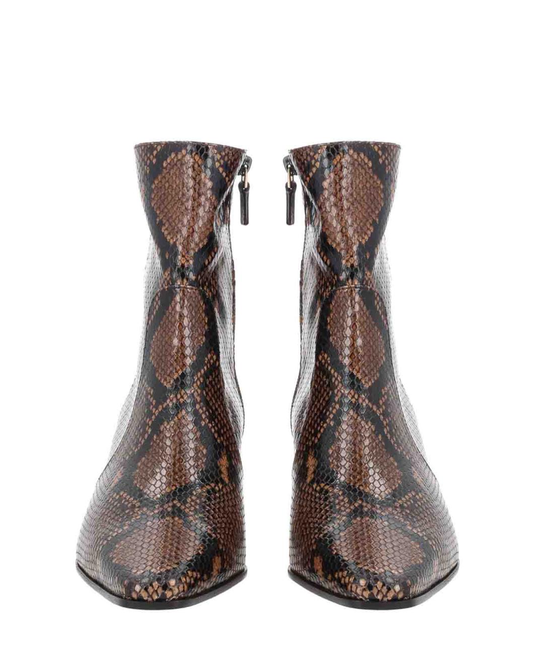 STUART WEITZMAN Коричневые кожаные ботильоны, фото 3
