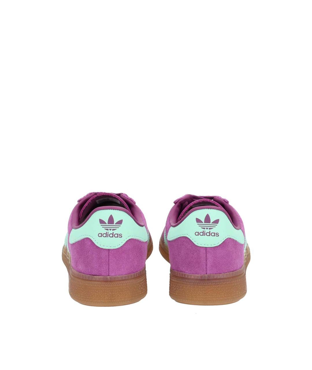 ADIDAS Фиолетовые кожаные кроссовки, фото 4