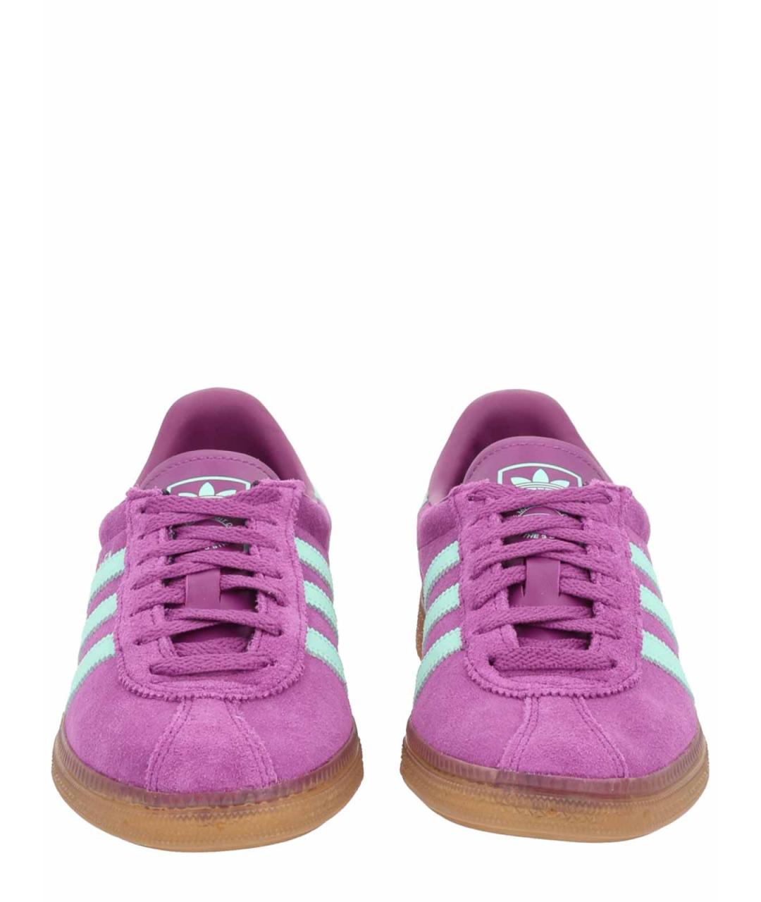 ADIDAS Фиолетовые кожаные кроссовки, фото 3