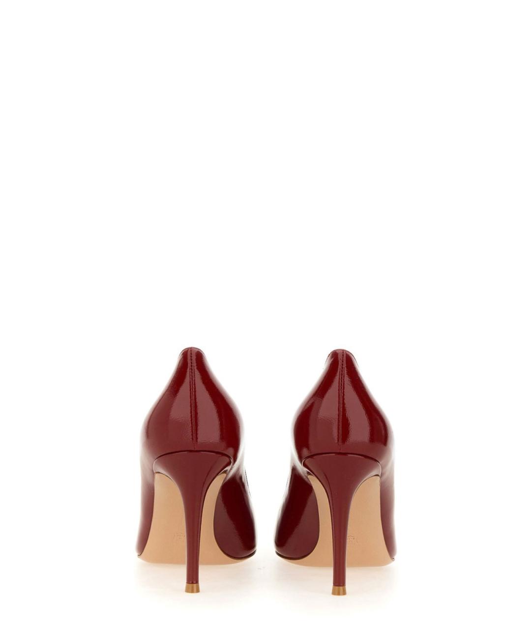 GIANVITO ROSSI Красные кожаные туфли, фото 4
