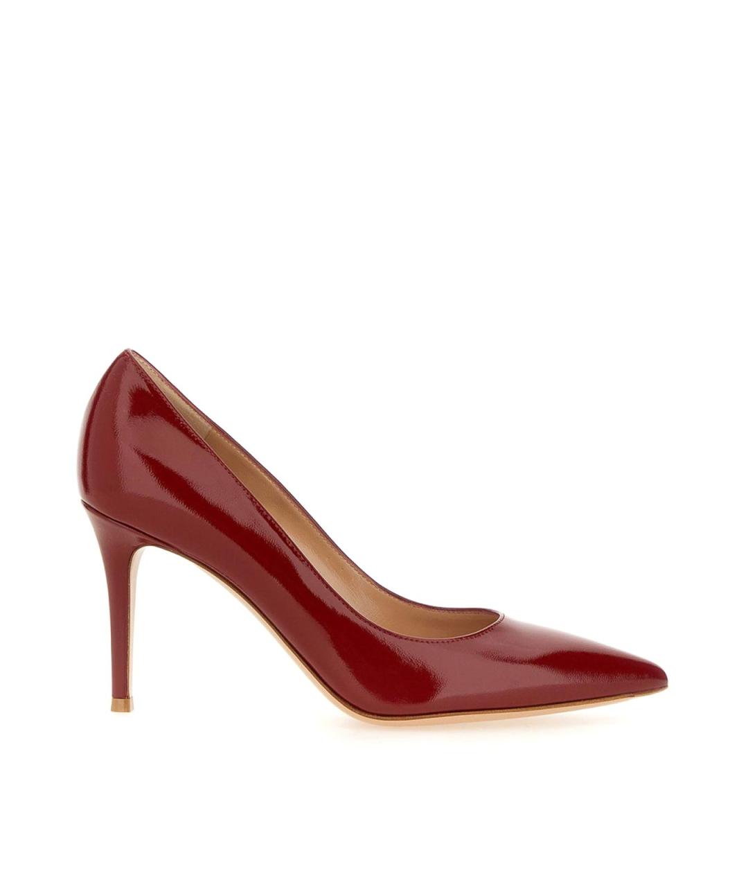GIANVITO ROSSI Красные кожаные туфли, фото 1