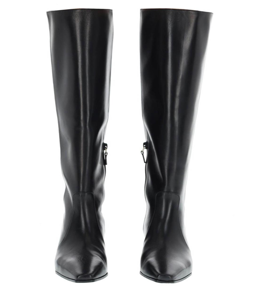 STUART WEITZMAN Черные кожаные сапоги, фото 4