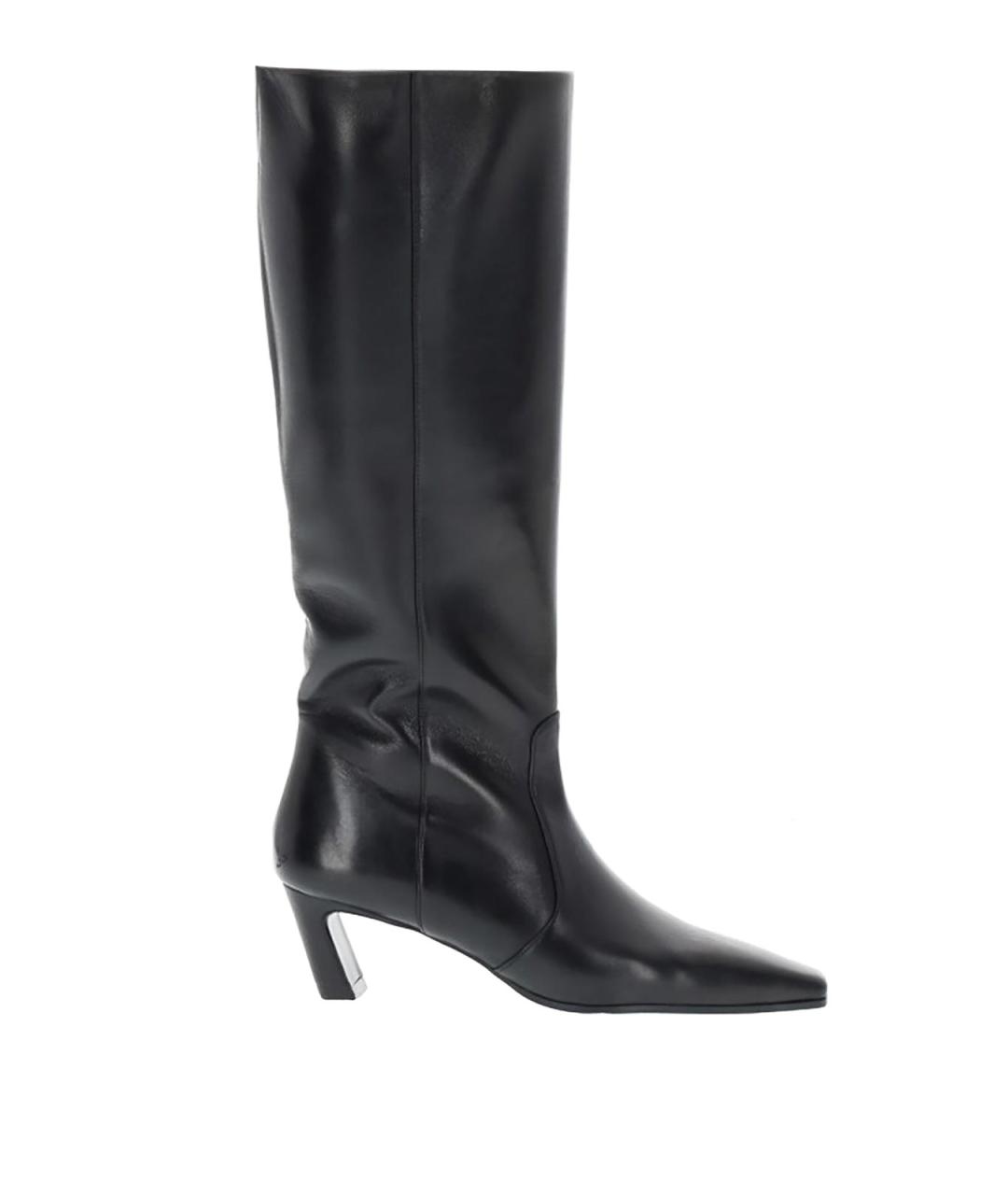 STUART WEITZMAN Черные кожаные сапоги, фото 1