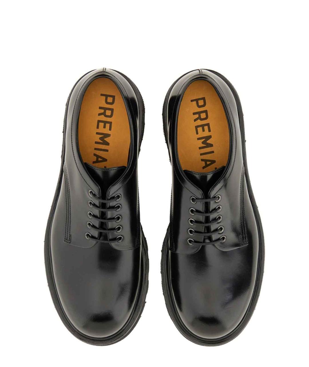 PREMIATA Черные кожаные низкие ботинки, фото 6