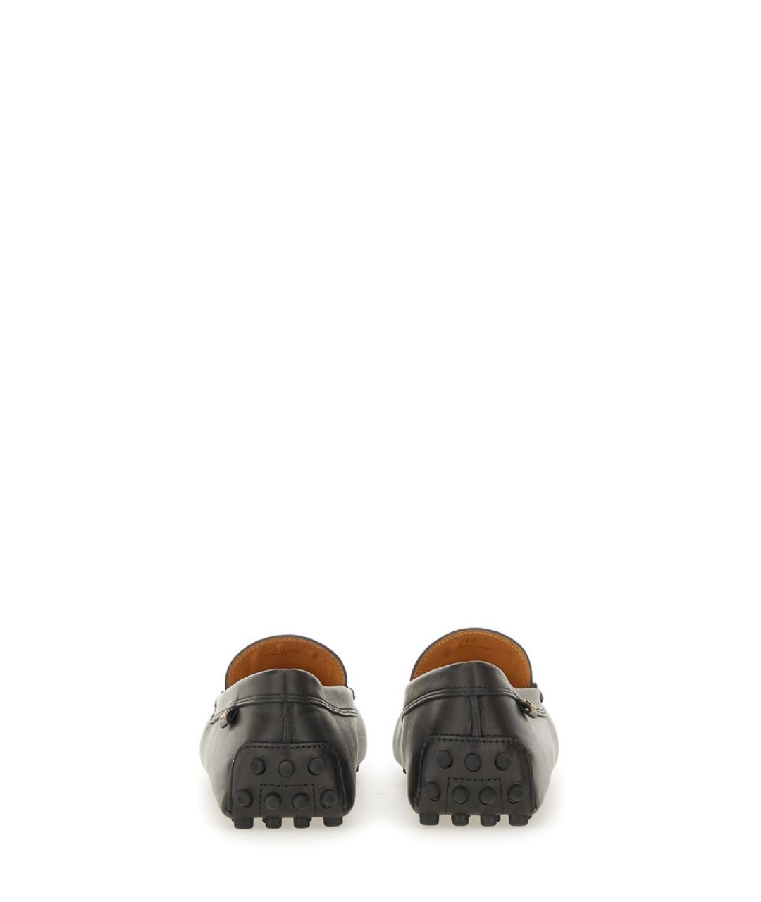 TOD'S Черные кожаные лоферы, фото 3