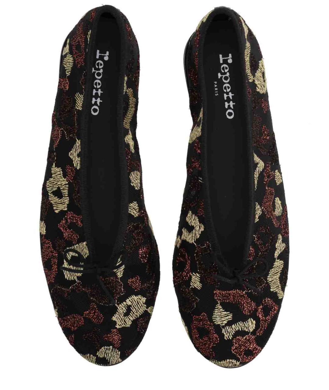 REPETTO Черные синтетические балетки, фото 5