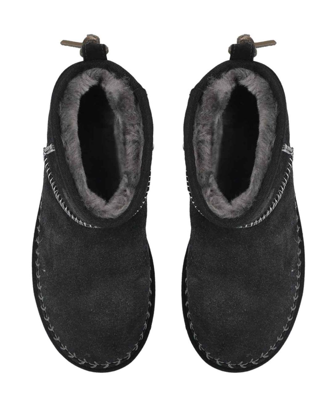 UGG Черные кожаные ботинки, фото 2