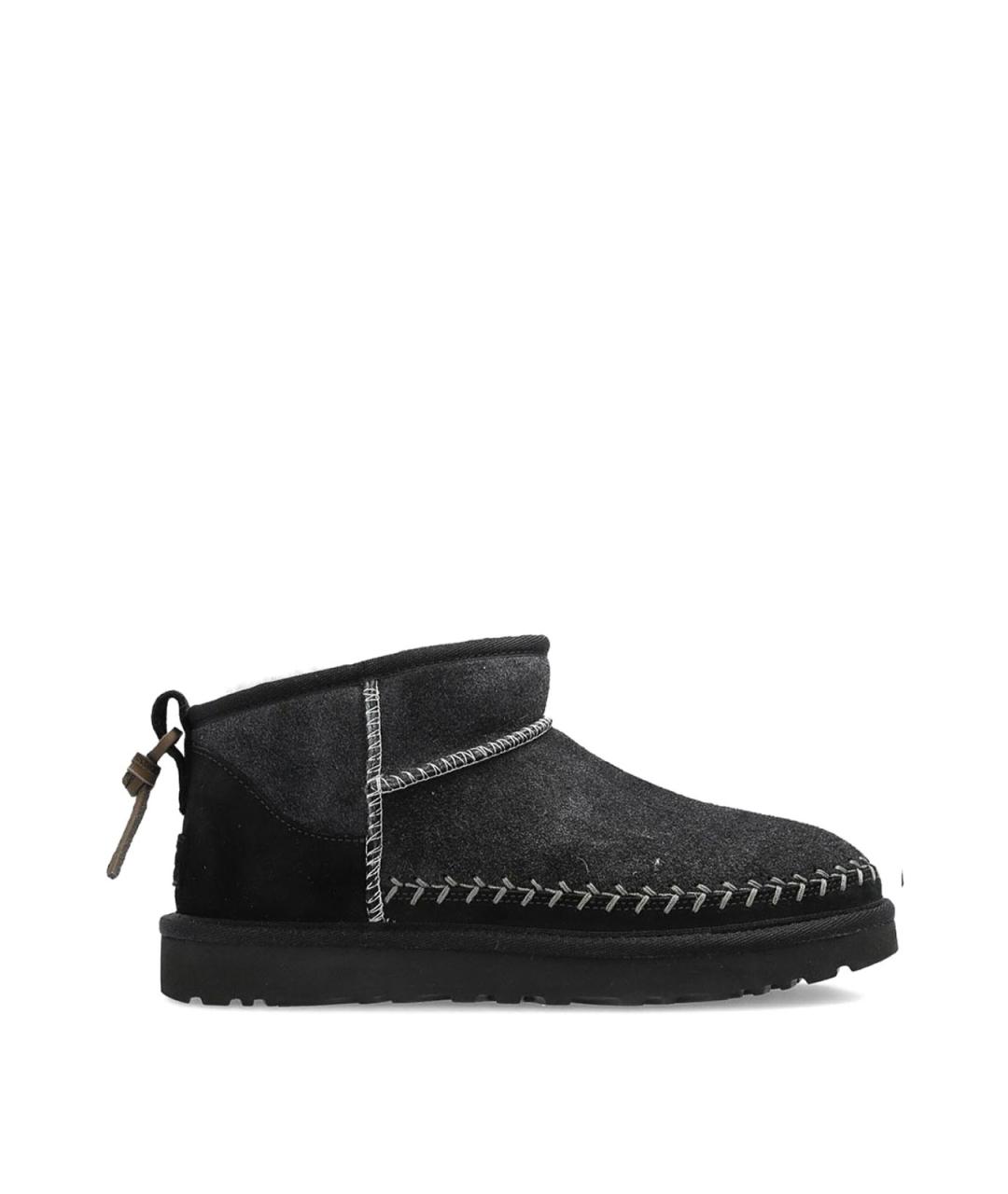 UGG Черные кожаные ботинки, фото 1