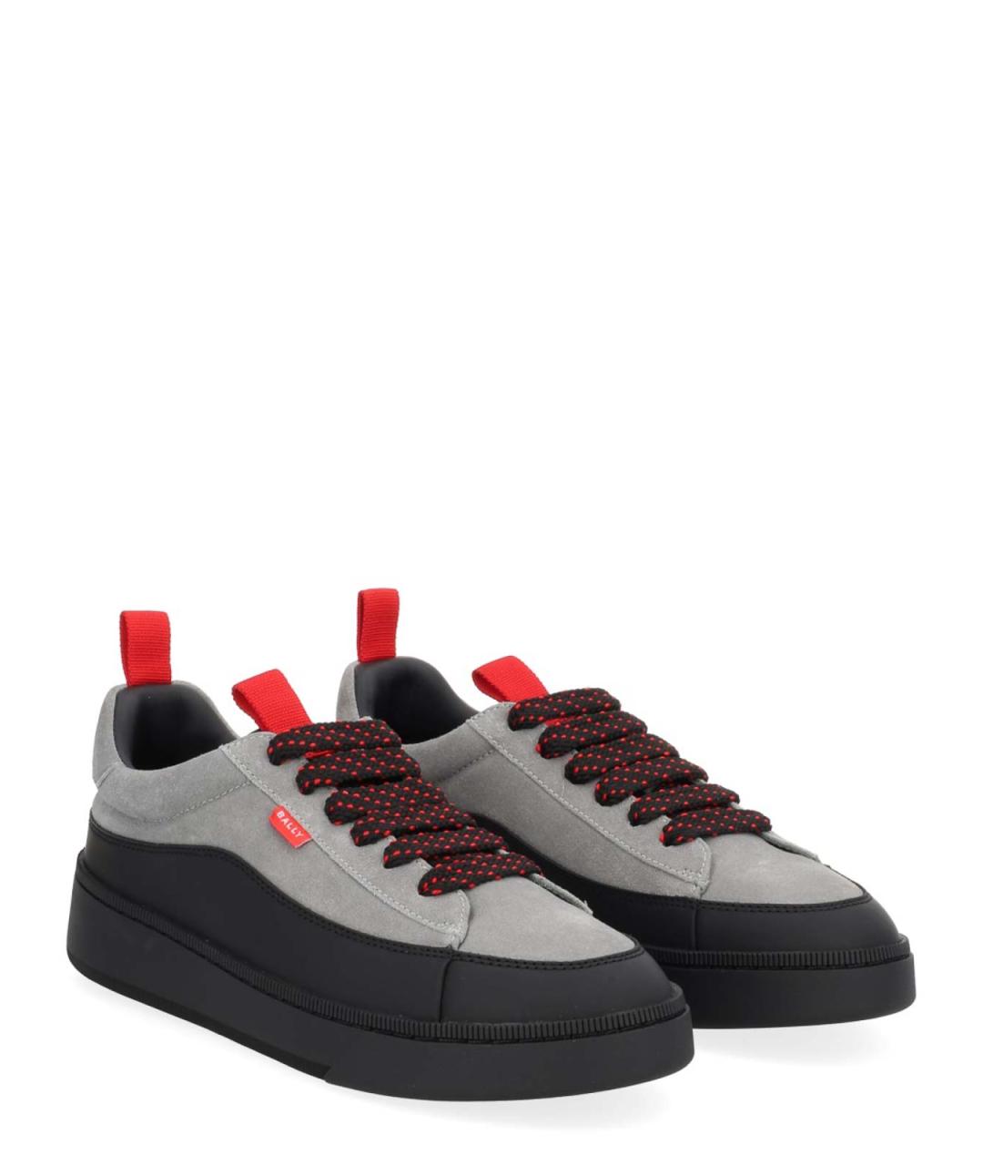 BALLY Черные кожаные низкие кроссовки / кеды, фото 2