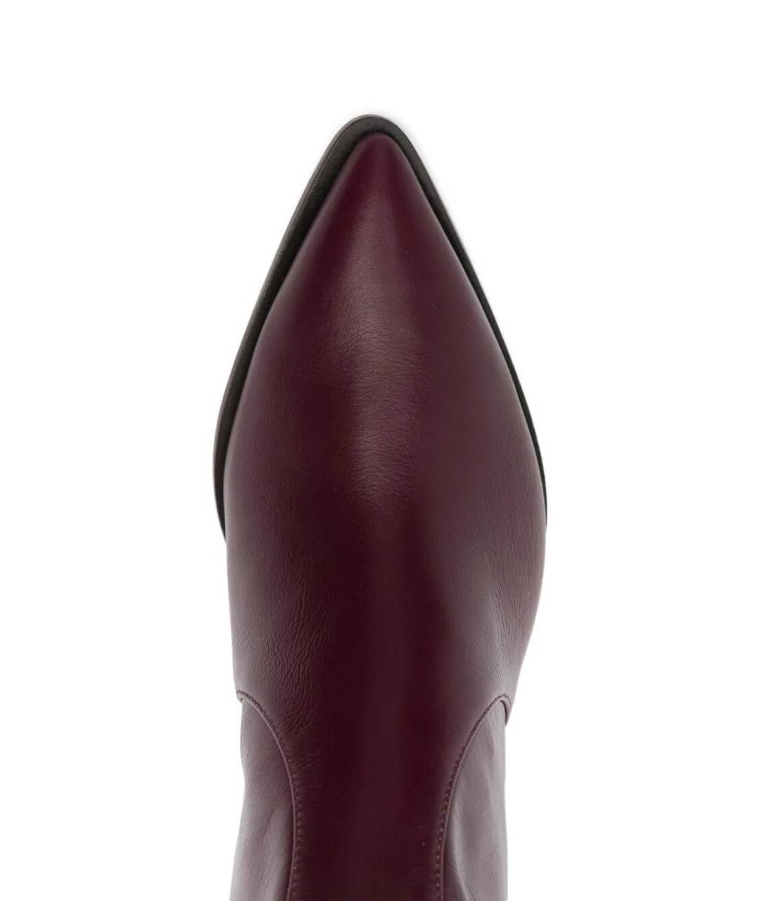 AQUAZZURA Коричневые кожаные ботильоны, фото 3