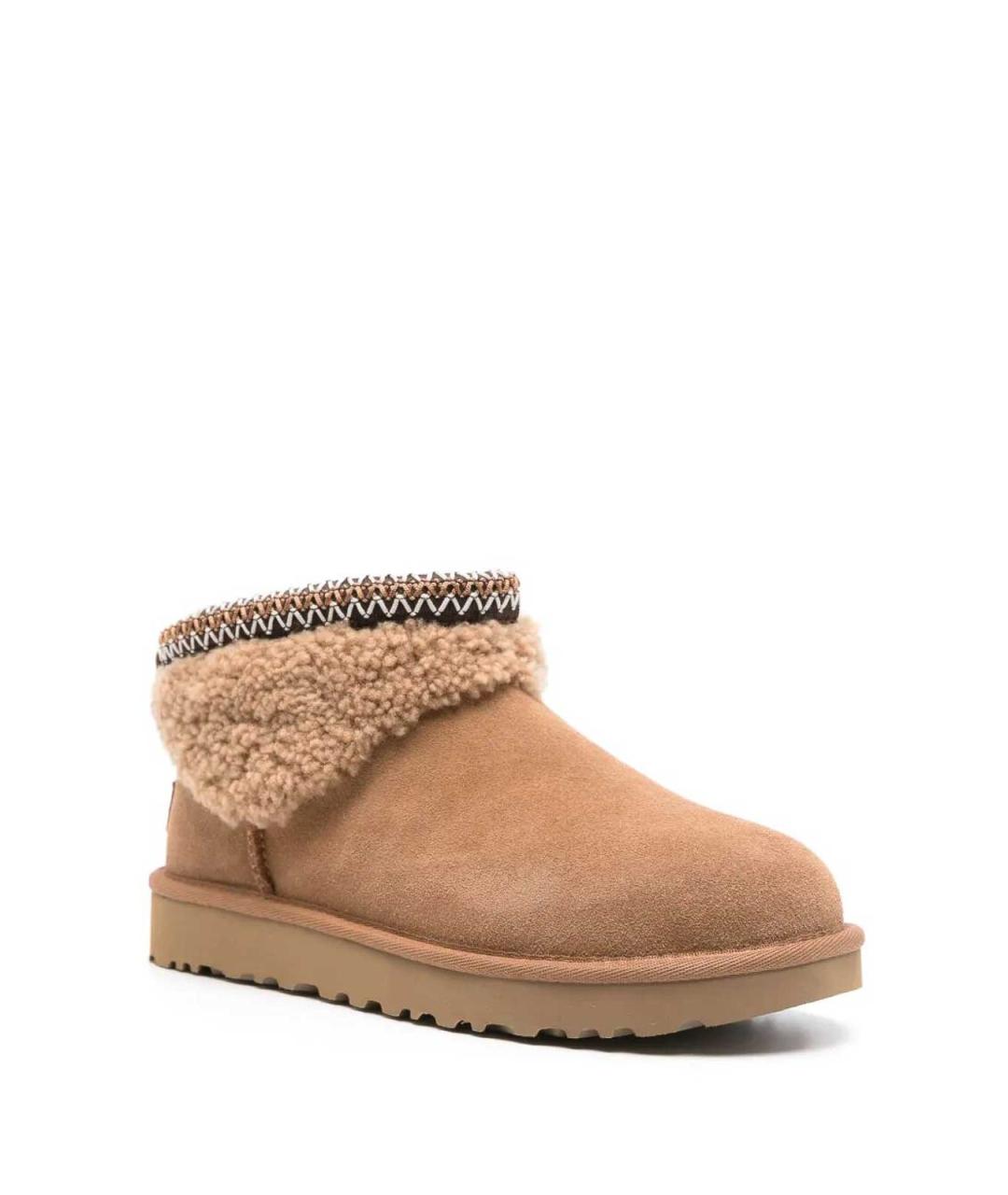 UGG Бежевые замшевые ботинки, фото 4