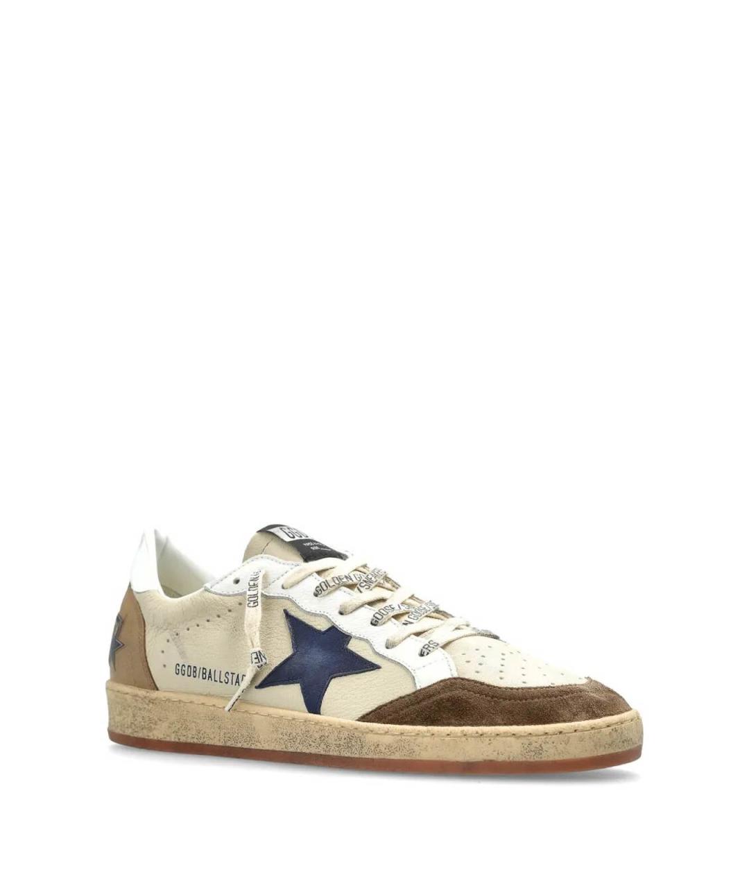 GOLDEN GOOSE Мульти кожаные низкие кроссовки / кеды, фото 4