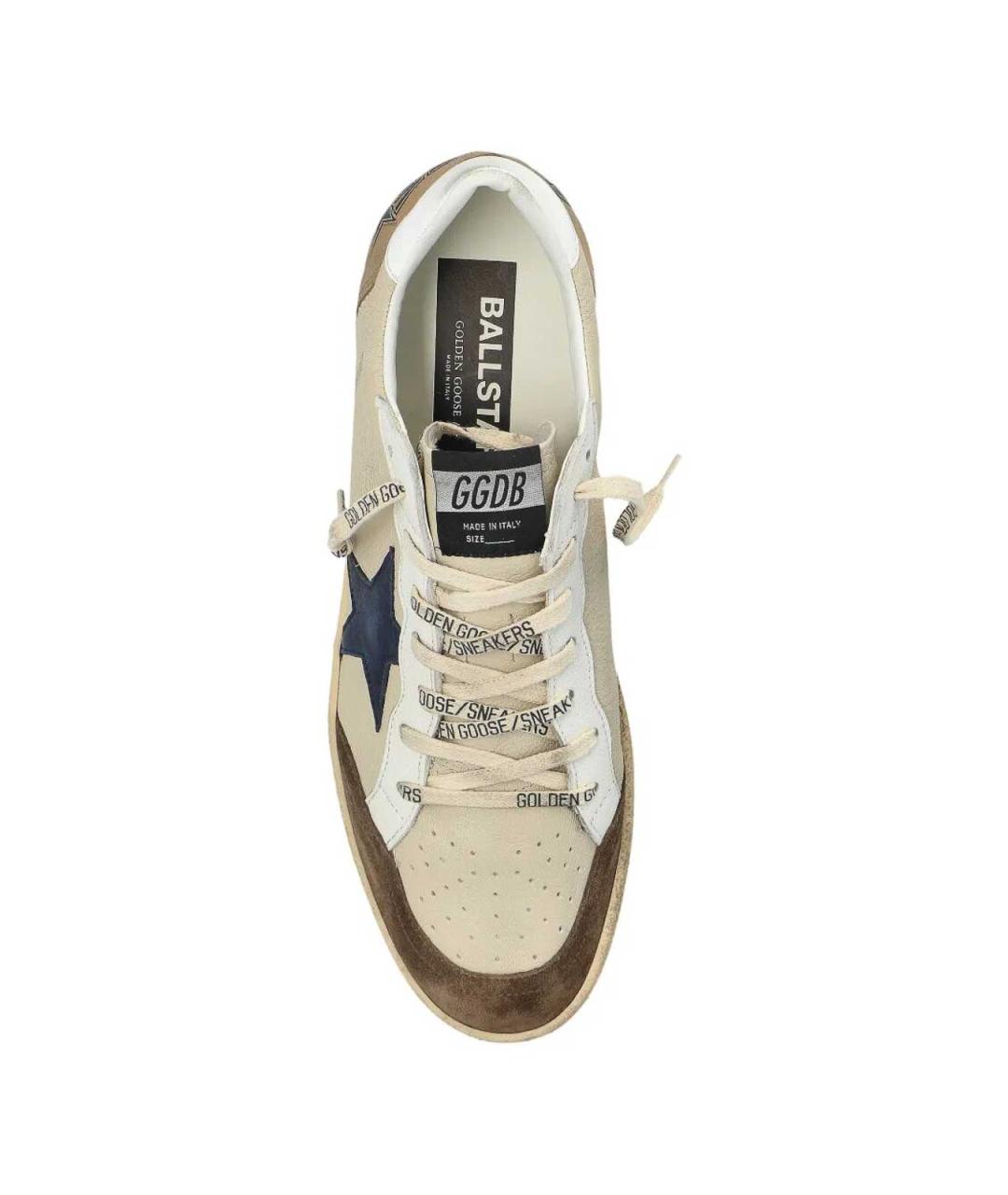 GOLDEN GOOSE Мульти кожаные низкие кроссовки / кеды, фото 2