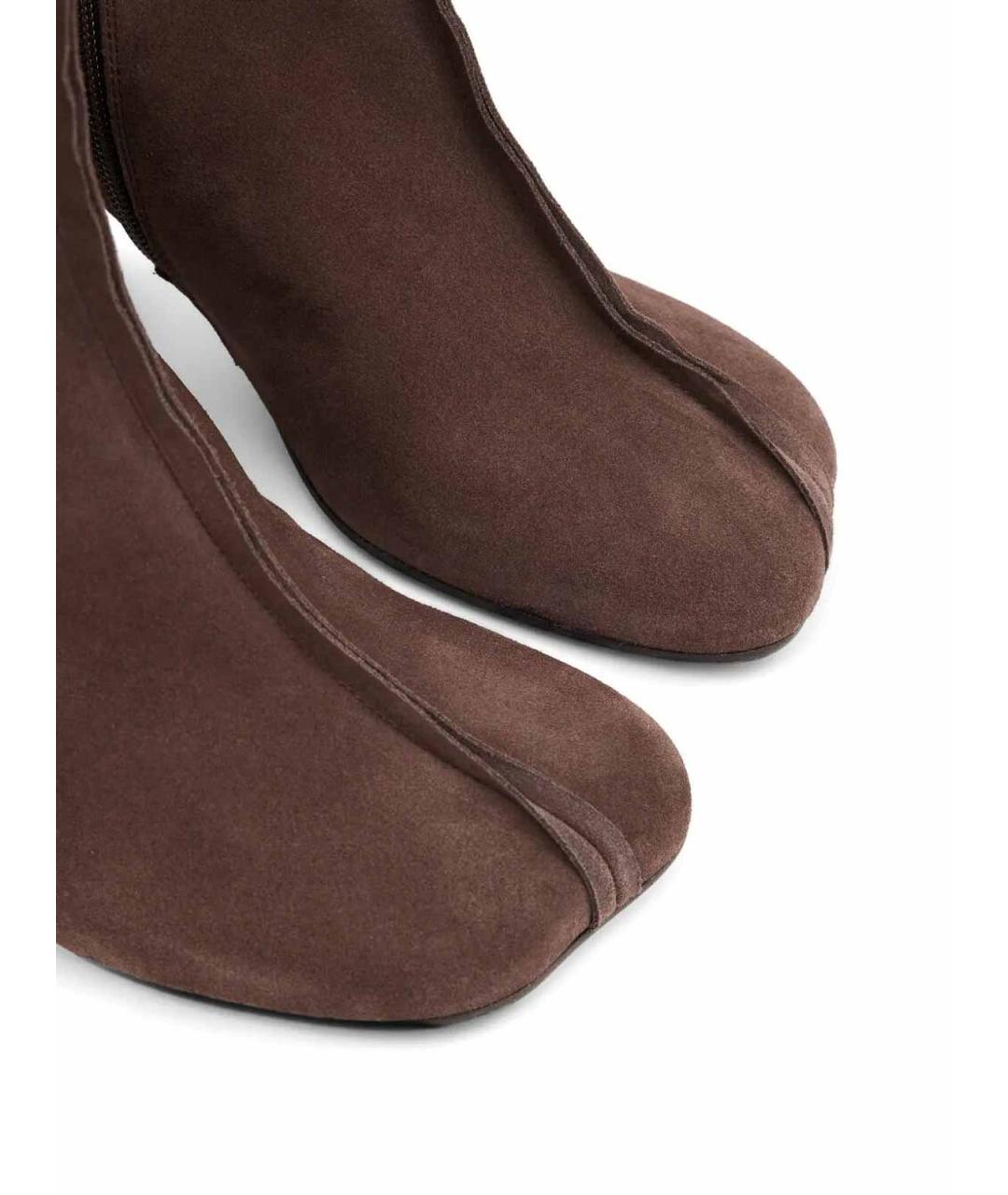 MM6 MAISON MARGIELA Коричневые замшевые ботинки, фото 3
