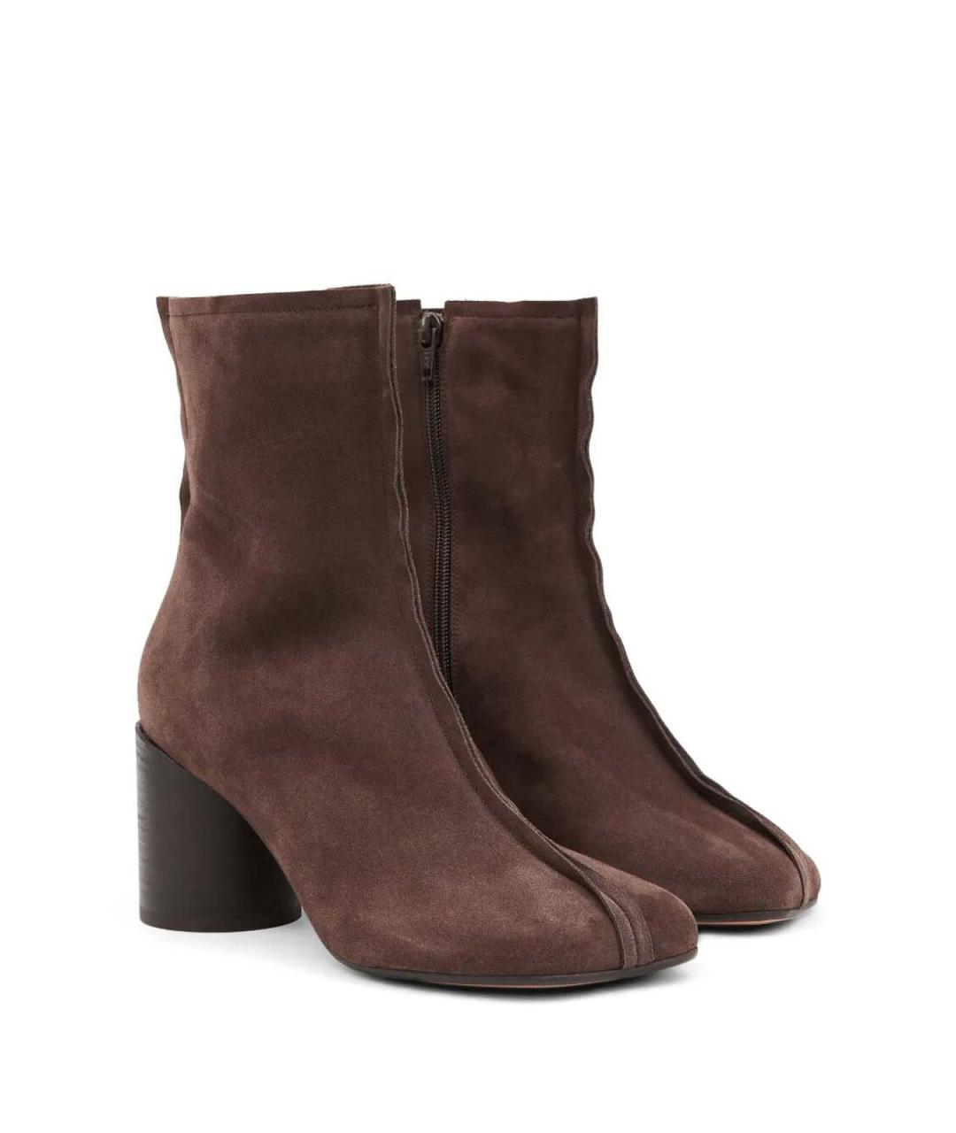 MM6 MAISON MARGIELA Коричневые замшевые ботинки, фото 2