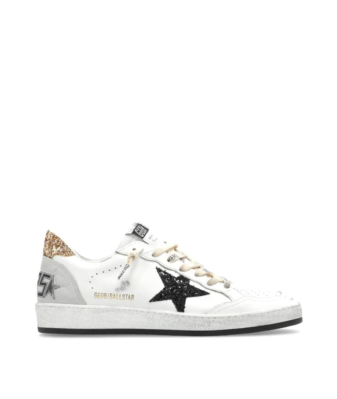 GOLDEN GOOSE Белые кожаные кеды, фото 1