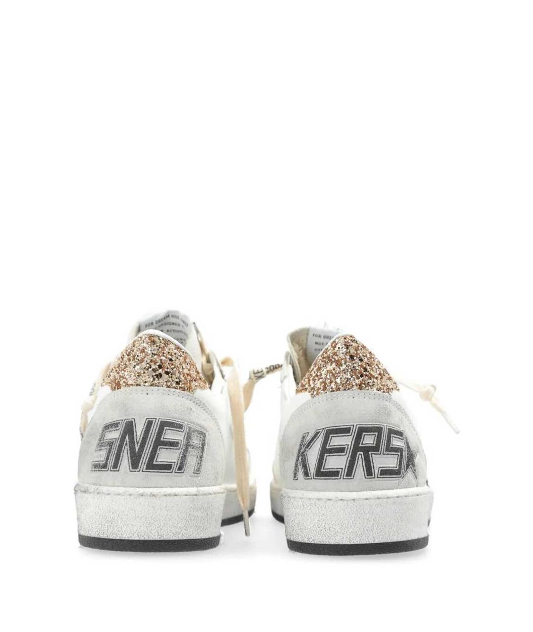 GOLDEN GOOSE Белые кожаные кеды, фото 4