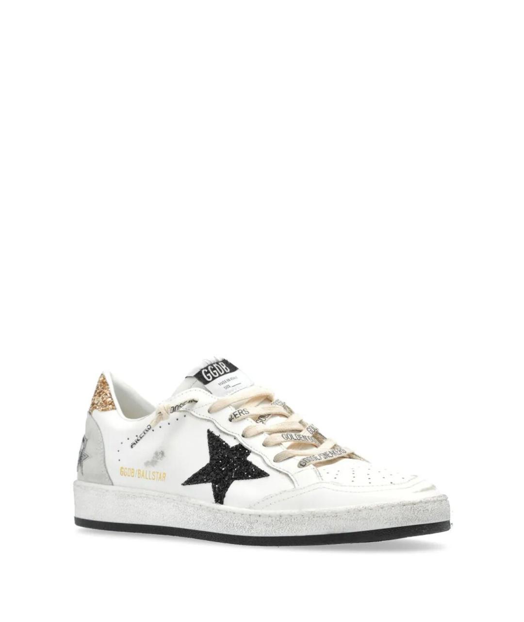 GOLDEN GOOSE Белые кожаные кеды, фото 3