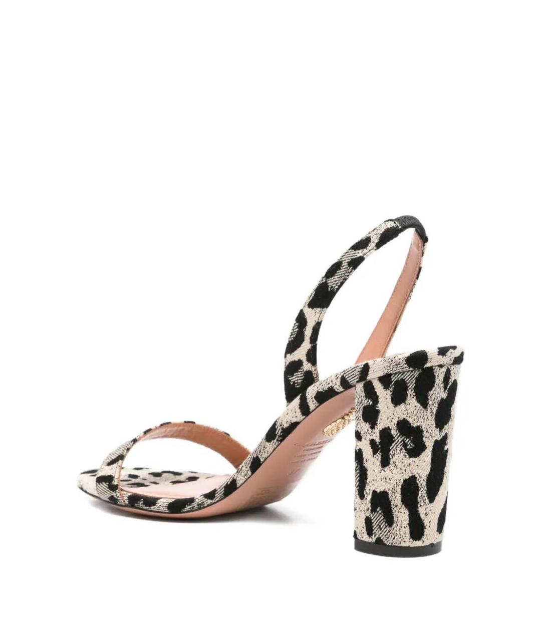 AQUAZZURA Мульти текстильные босоножки, фото 2