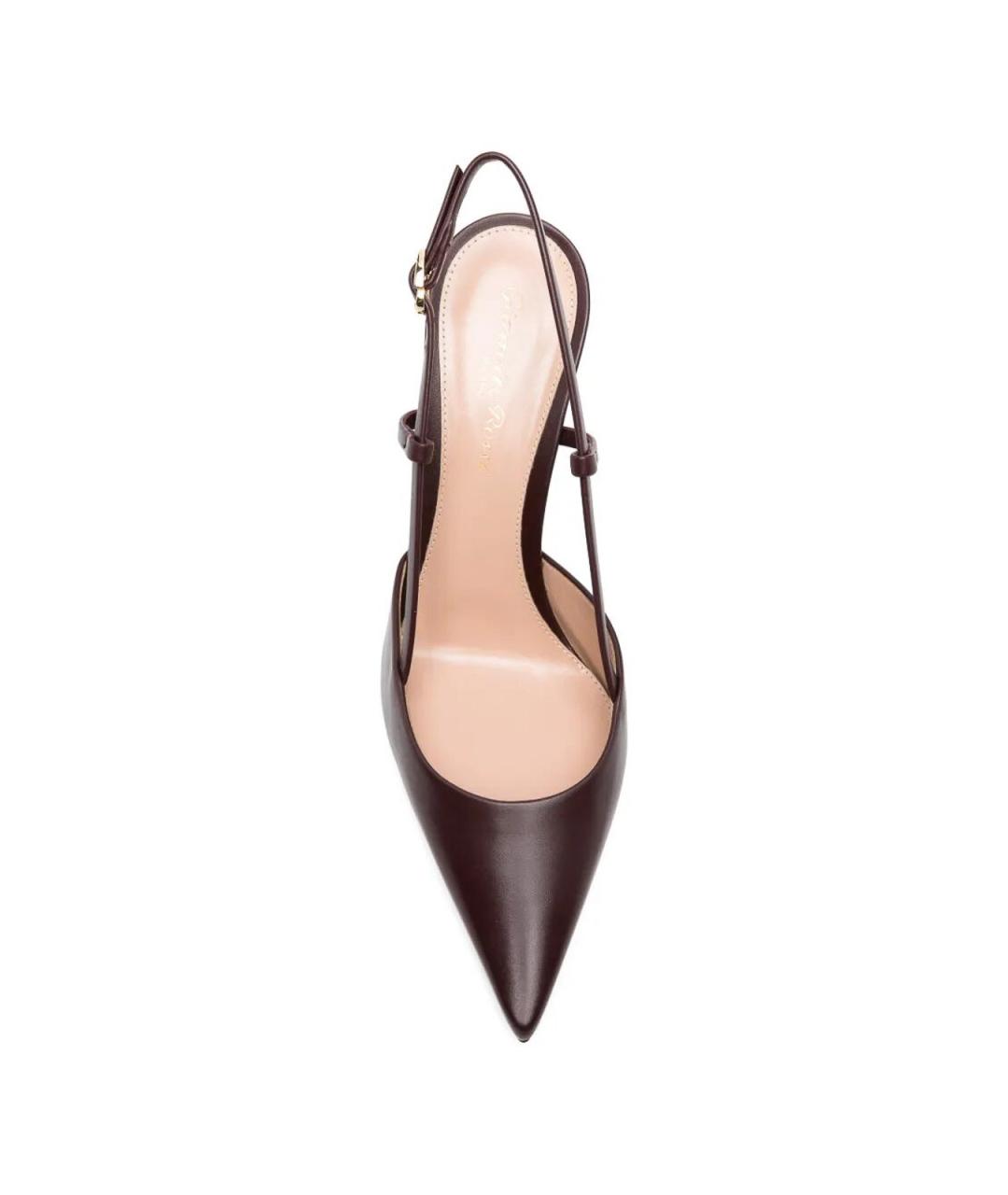 GIANVITO ROSSI Коричневые кожаные туфли, фото 4
