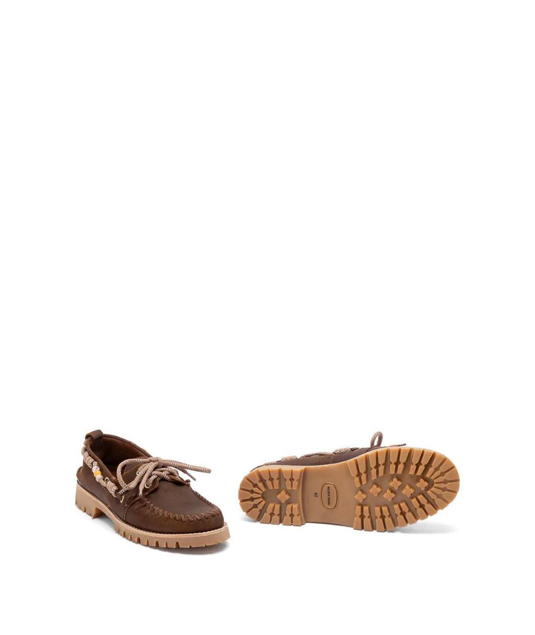 GOLDEN GOOSE Коричневые кожаные лоферы, фото 5