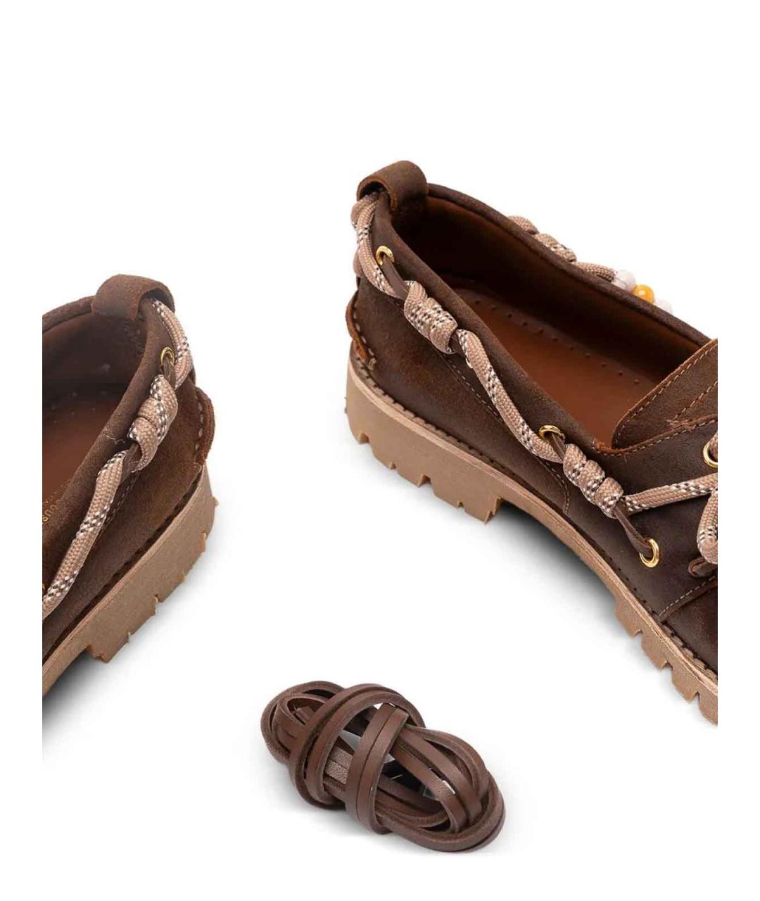 GOLDEN GOOSE Коричневые кожаные лоферы, фото 6