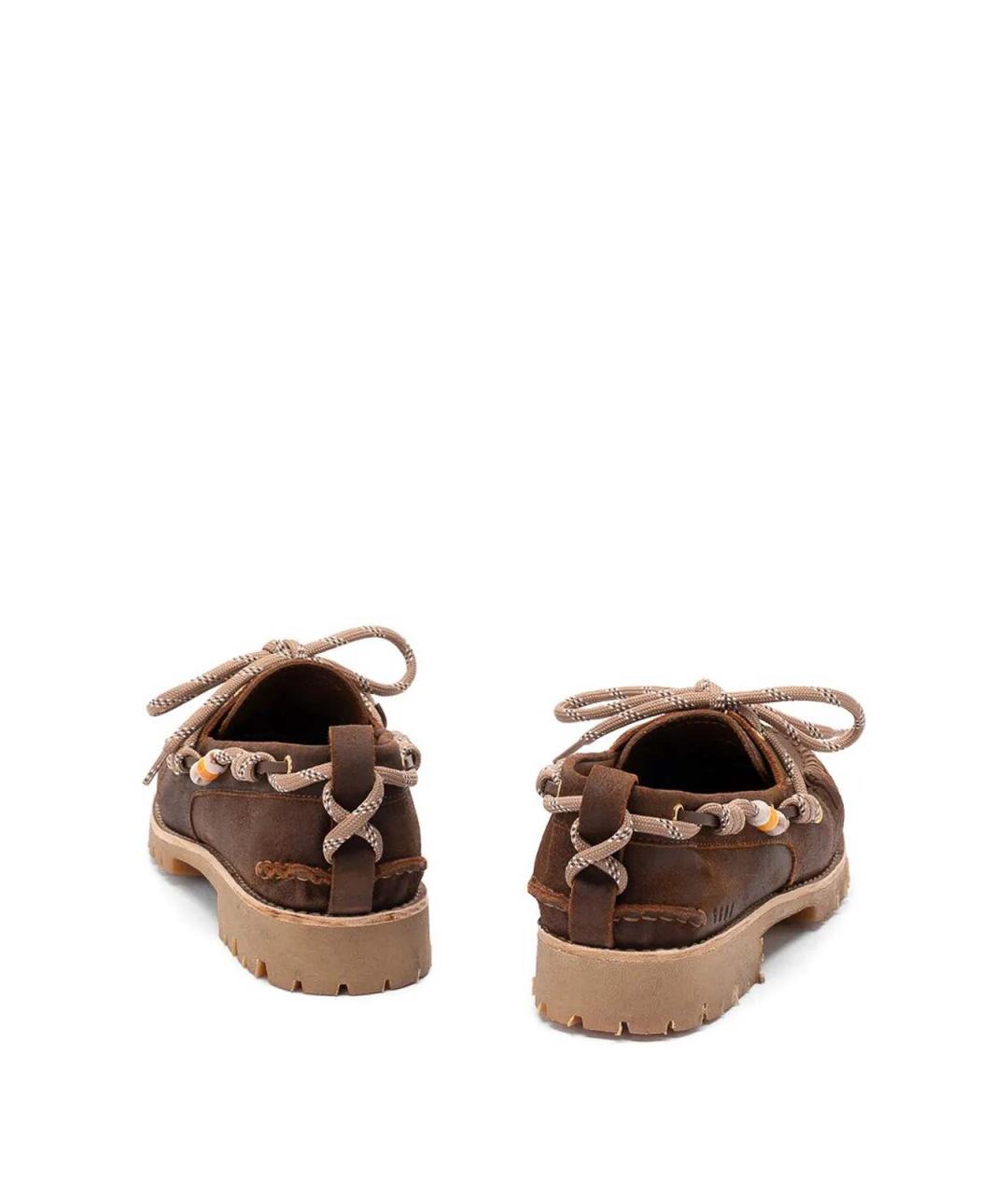 GOLDEN GOOSE Коричневые кожаные лоферы, фото 3