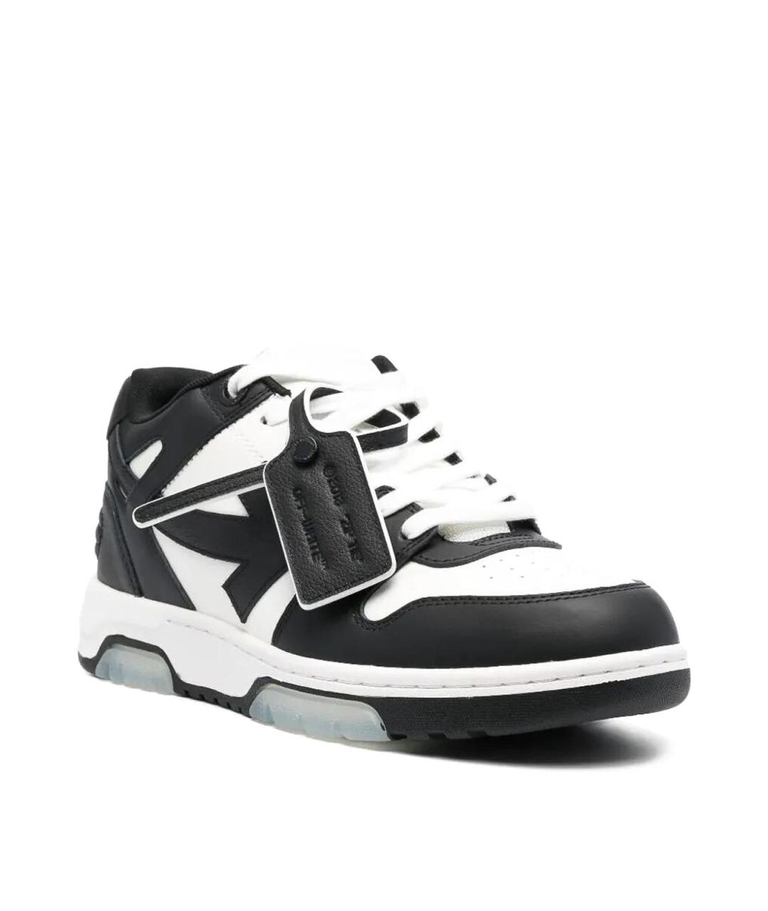 OFF-WHITE Мульти кожаные низкие кроссовки / кеды, фото 2