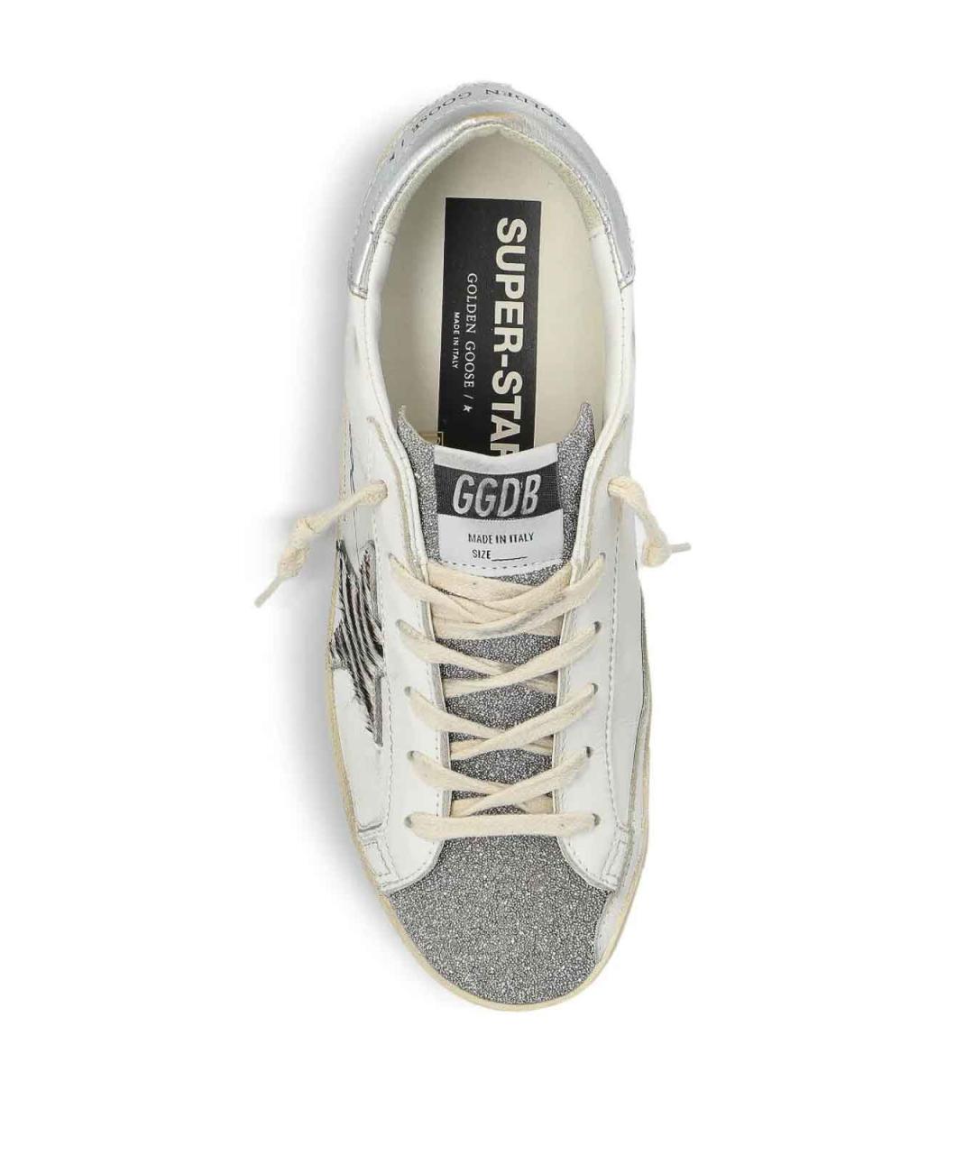 GOLDEN GOOSE Белые кожаные кеды, фото 2