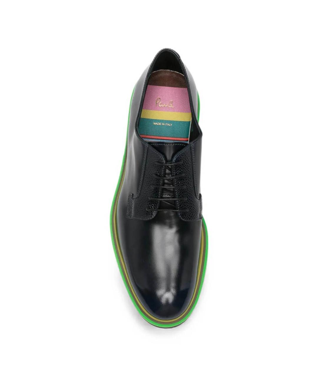 PAUL SMITH Темно-синие кожаные туфли, фото 2
