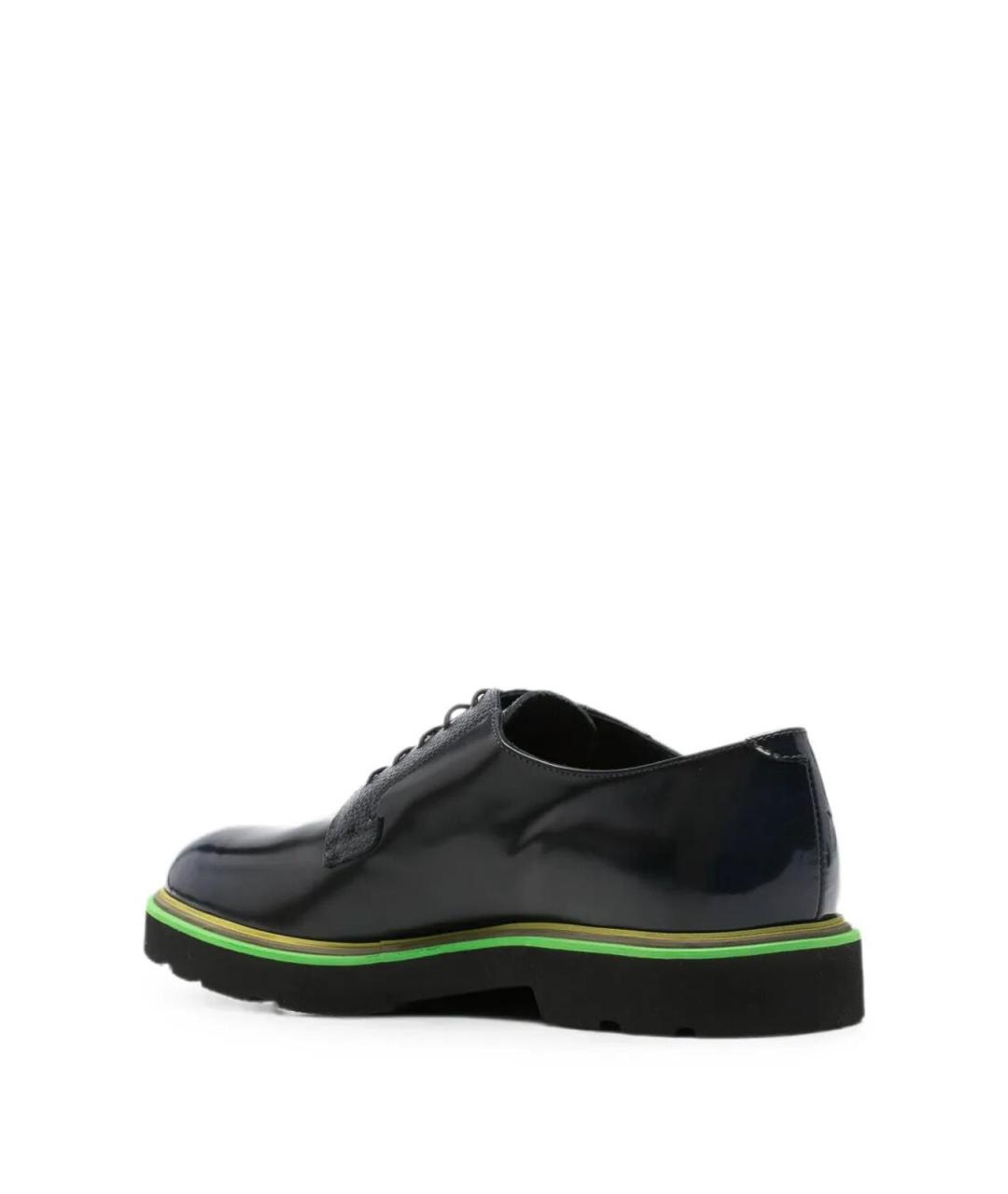 PAUL SMITH Темно-синие кожаные туфли, фото 4