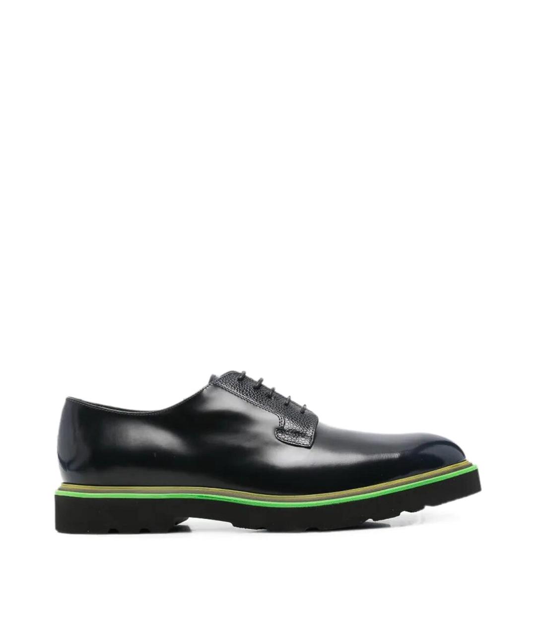 PAUL SMITH Темно-синие кожаные туфли, фото 1