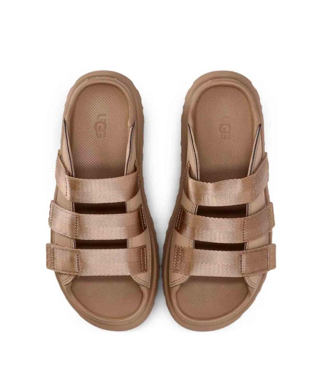 UGG Коричневые замшевые сабо, фото 5