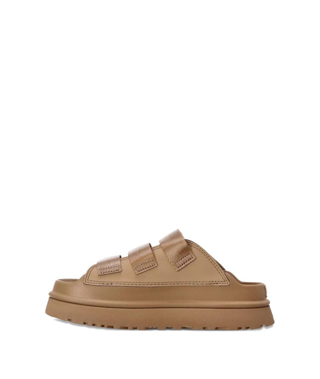 UGG Коричневые замшевые сабо, фото 3
