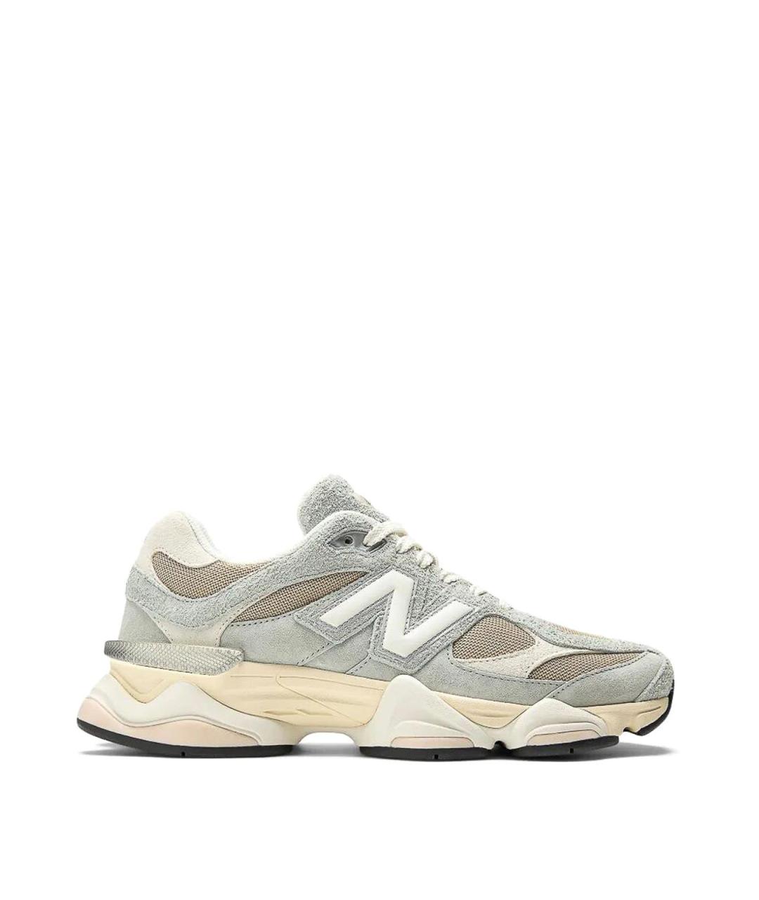 NEW BALANCE Серые замшевые низкие кроссовки / кеды, фото 1