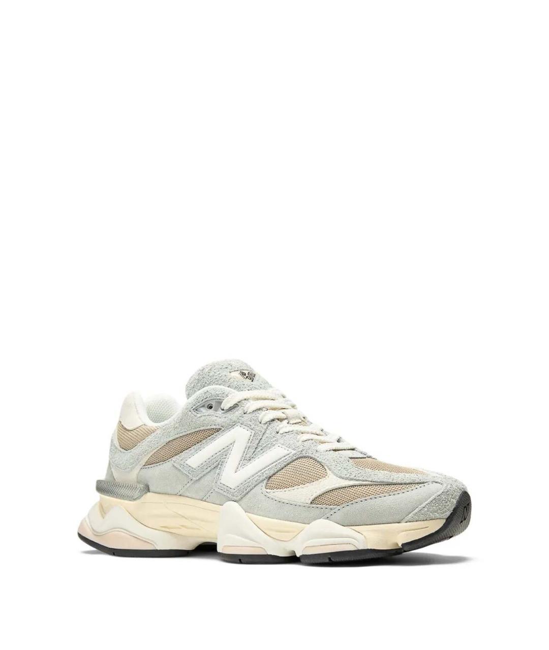 NEW BALANCE Серые замшевые низкие кроссовки / кеды, фото 2