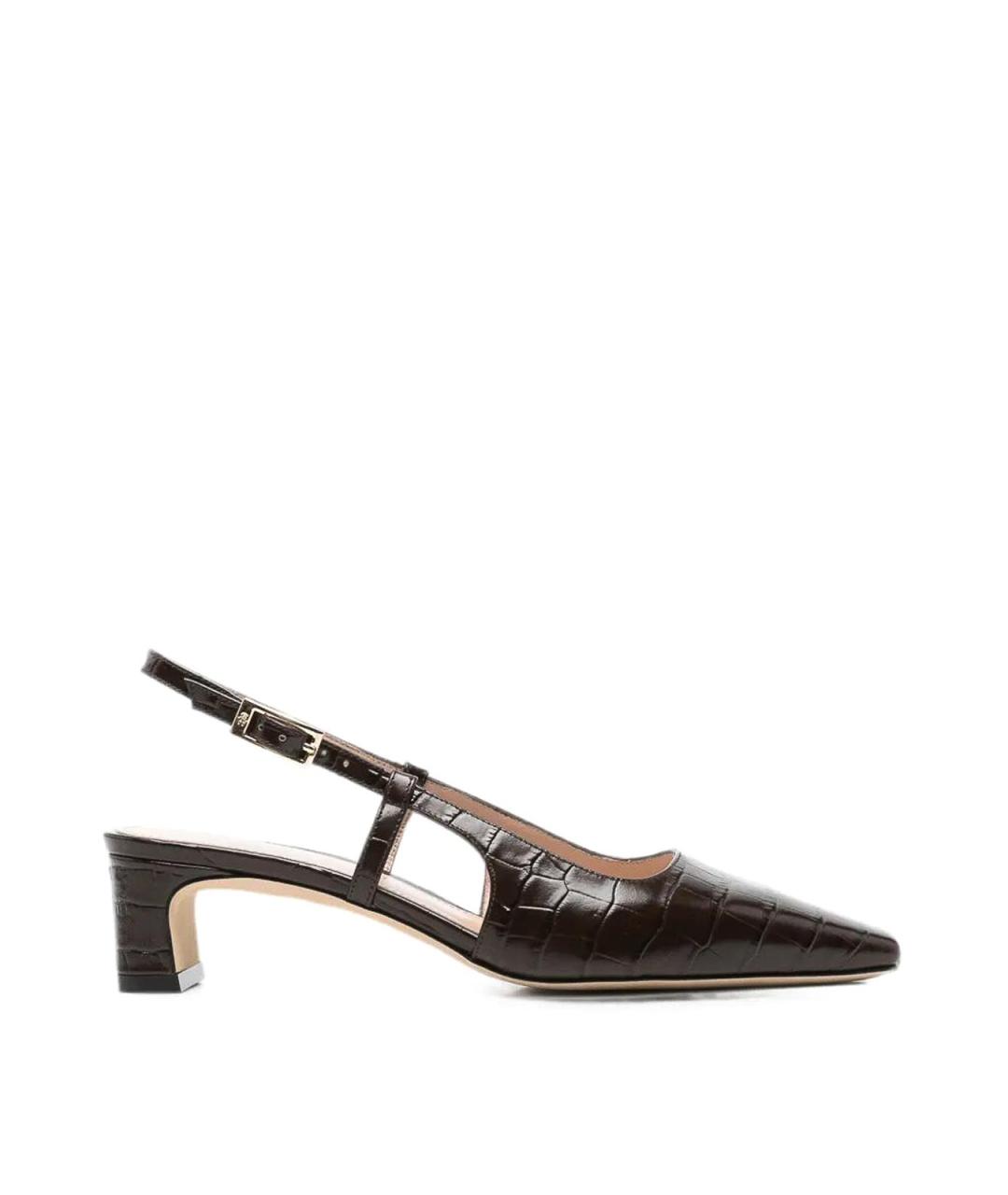 STUART WEITZMAN Черные кожаные туфли, фото 1