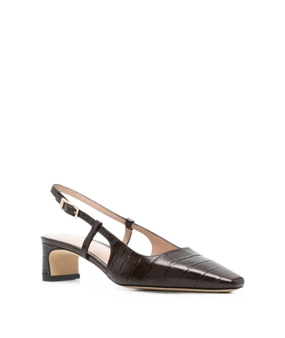 STUART WEITZMAN Черные кожаные туфли, фото 2