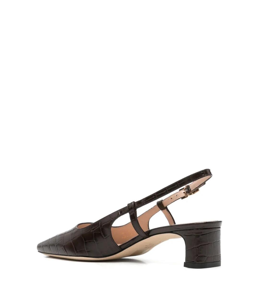STUART WEITZMAN Черные кожаные туфли, фото 4