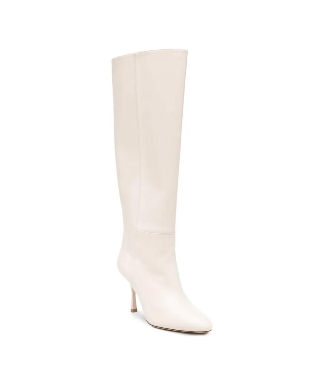 STUART WEITZMAN Розовые кожаные сапоги, фото 3