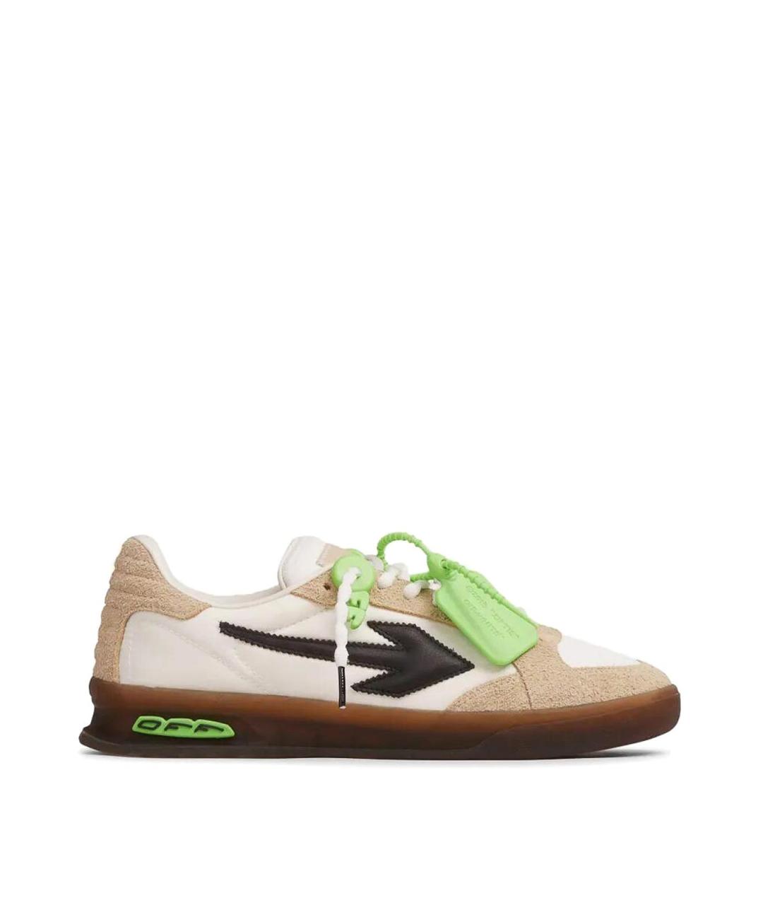 OFF-WHITE Мульти замшевые низкие кроссовки / кеды, фото 1