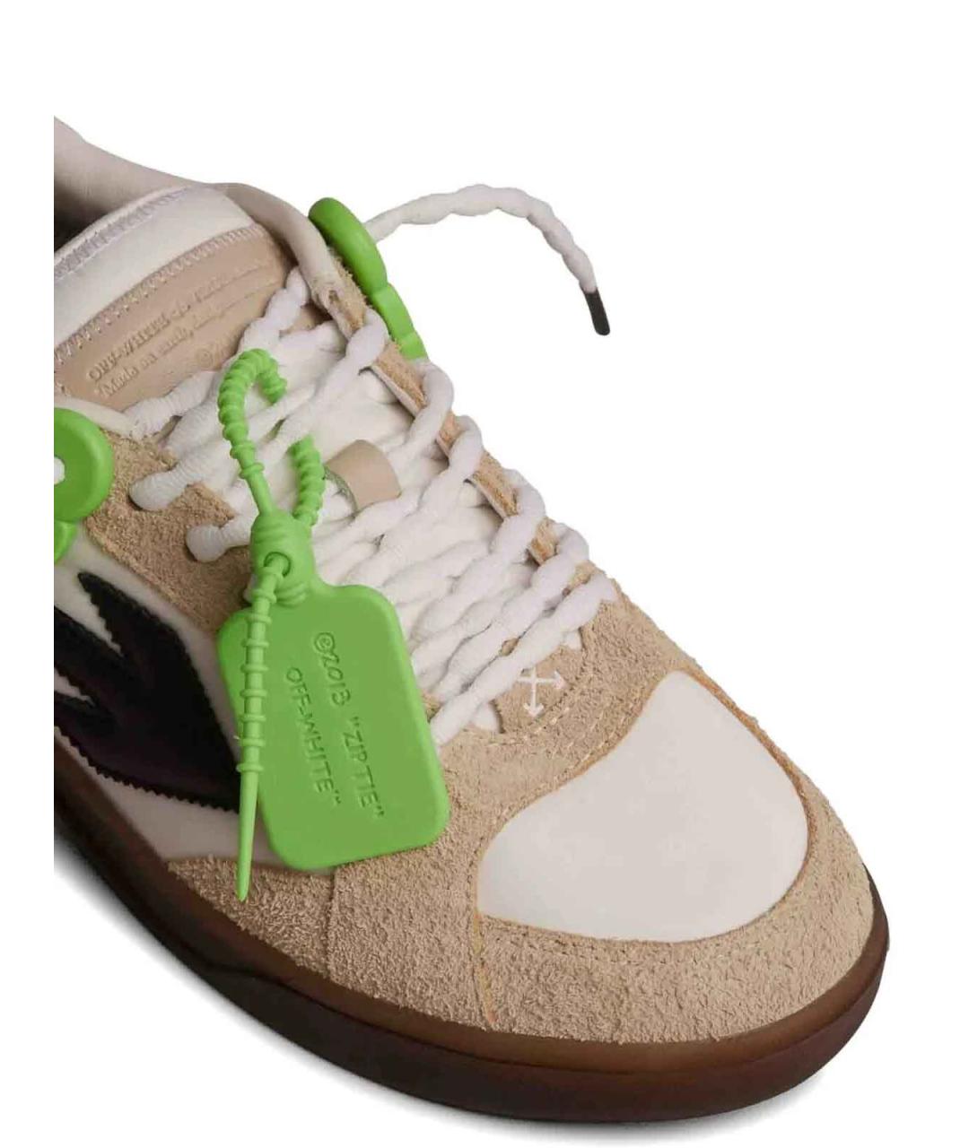OFF-WHITE Мульти замшевые низкие кроссовки / кеды, фото 5