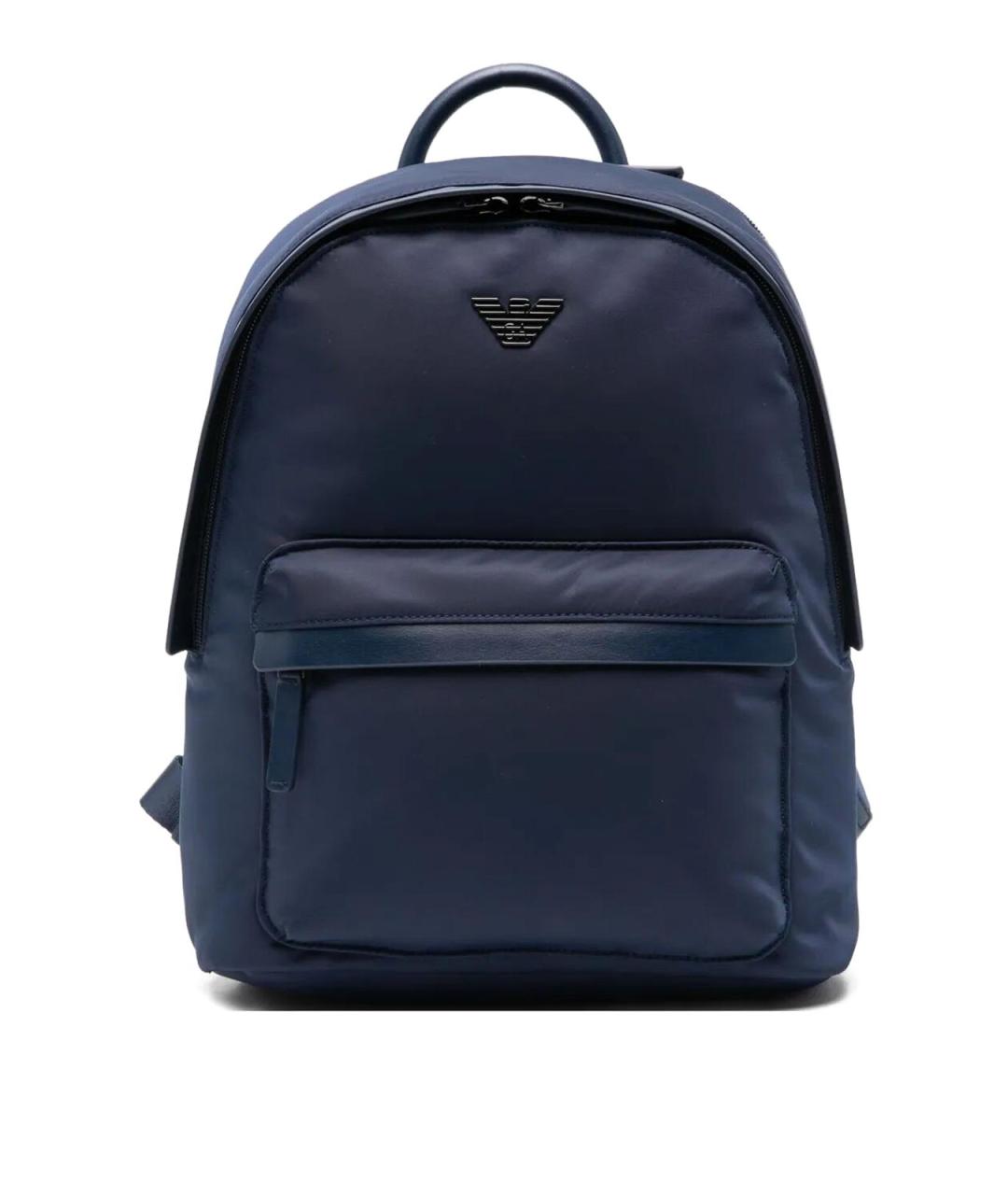 EMPORIO ARMANI Синий синтетический рюкзак, фото 1
